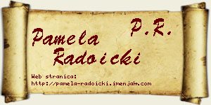 Pamela Radoički vizit kartica
